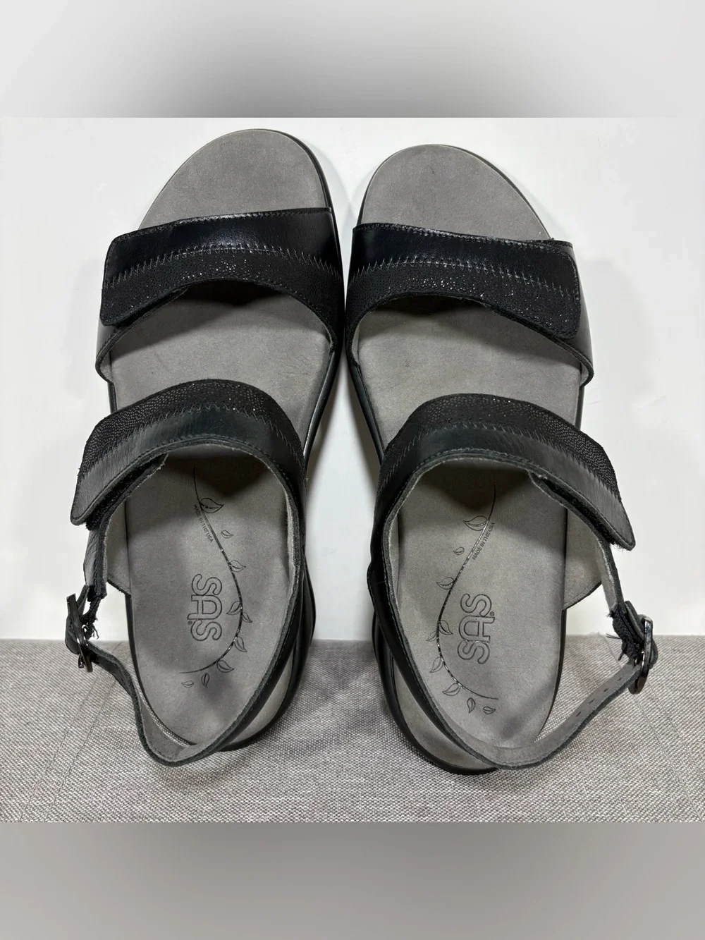 SAS Nuda Heel Strap Leather Sandal- woman’s 8.5 WW